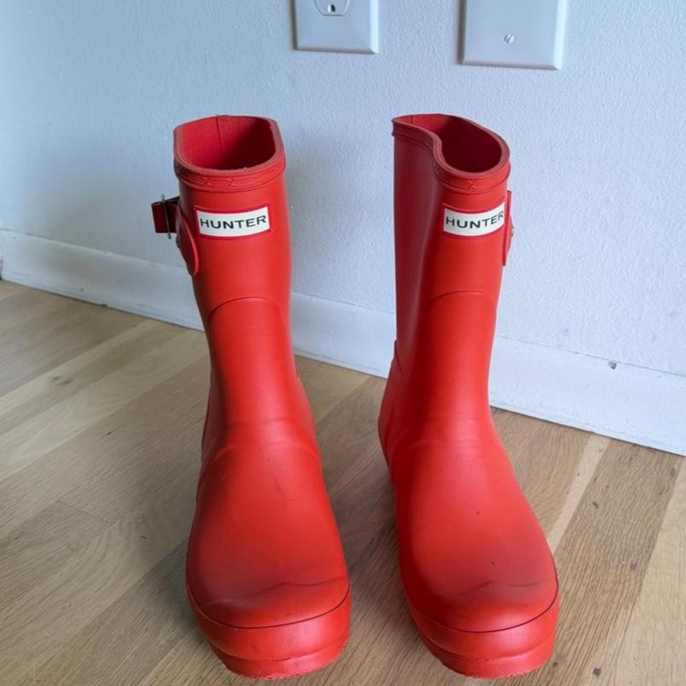 Hunter Red Rain Boots